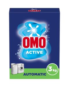 Laundry Powder Detergent For Front Load Machines Active For Unbeatable Stain Removal Blue 3kg