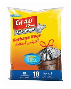 Tuff Stuff Garbage X-Large Bags 170 Litres 18 count Black 80x104cm