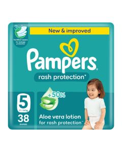 Aloe Vera Taped Diapers Size 5 Jumbo Pack 38 Count