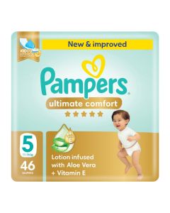 Ultimate Comfort Taped Diapers, Size 5, 11-16kg, Mega Pack, 46 Count