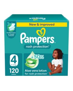 Aloe Vera Taped Diaper Size 4 Giant Box 120 Count