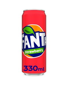 Strawberry Carbonated Soft Drink Can Strawberry 330ml
