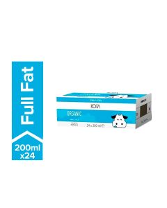 Organic Whole Milk Plain 200ml Pack of 24