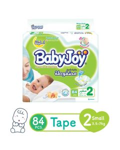 Compressed Diamond Pad Small Diapers, Mega Pack, Size 2(3.5-7 Kg), 84 Count
