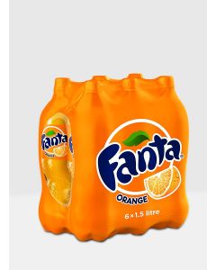 Carbonated Soft Drink Pet Bottles Orange 1.5Liters Pack of 6