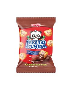 Hello Panda Chocolate Filled Biscuits Fun Crunchy Snack with Creamy Chocolate Filling-32g 32grams