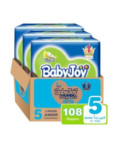 Culotte Pants Diaper, Junior Size 5, 12-18 Kg, 3x36 Jumbo Pack 108 Diapers
