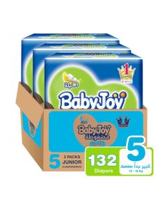 Compressed Culotte Pants Diaper, Size 5, Junior, 12-18 Kg, Mega Box, 132 Diapers