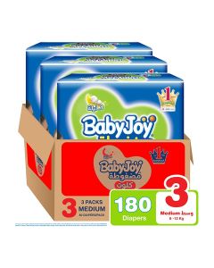 Compressed Culotte Pants Diaper, Size 3, Medium, 6-12 Kg, Mega Box, 180 Diapers