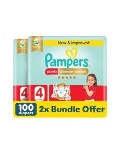 Ultimate Comfort Size 4 9-14kg Pants Diapers Lotion Infused With Aloe Vera And Vitamin E Cottony Soft Fit