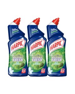 Harpic Active Fresh Pine Toilet Cleaner, 750ml x 3 750ml