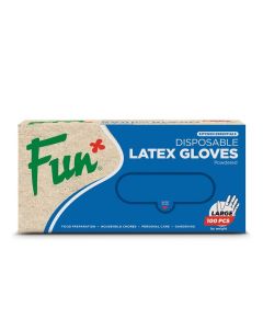 100-Pieces Powdered Latex Disposable Gloves Large
