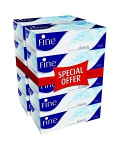 Pack Of 10 Classic Facial Tissue White