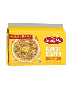 Instant Pancit Canton Original Flavour Noodles 60grams Pack of 6