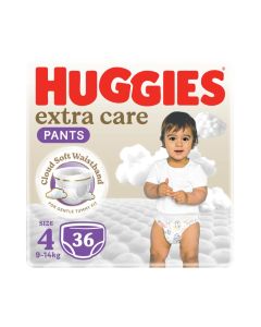 Huggies Extra Care Baby Culottes, Size 4 (9-14 kg), 36 Diaper Pants