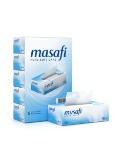 Facial Tissues, 2 Ply, 150 Sheets, Pack Of 5 White