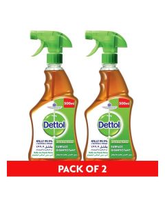 Pack Of 2 Anti Bacterial Surface Disinfectant Liquid Brown 500ml