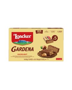 Gardena Hazelnut Coated Wafers 38grams Pack of 5
