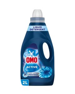Liquid Laundry Detergent, Active, up to 100% Stain Removal Just One Wash, 2 L , Packaging May Vary 2Liters