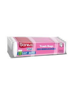 Trash Bags Biodegradable 30 Bags Small White