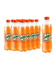 Orange Carbonated Soft Drink Plastic Bottle 500ml Pack of 12