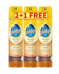 Original Furniture Polish, 300ml × 2+1