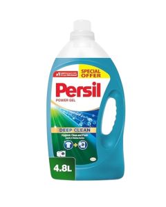 Power Gel Liquid Laundry Detergent With Deep Clean Technology Blue 4.8Liters