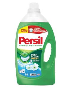 Power Gel Liquid Laundry Detergent With Deep Clean Technology White Flower 4.8Liters