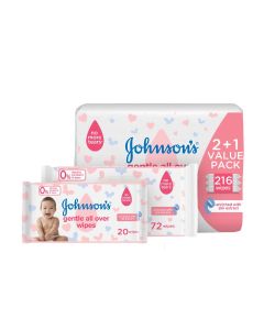 Baby Wipes Gentle All Over 216 Piece