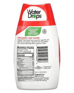 Water Drops, Delicious Stevia Water Enhancer, Strawberry Kiwi, 1.62 fl oz Packaging May Vary 48ml