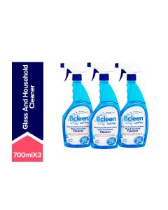 Glass And Household Cleaner 700ml Pack of 3 Blue 2100ml