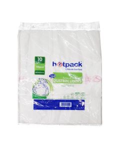 Hotpack White Trash Bags 45Cmx55Cm- 50Pcs White 55x45cm