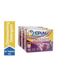 Diamond Dishwashing Pack Of 3, 42 Tablets