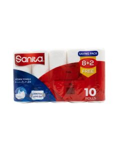 Kitchen Towel 10 Roll 40 Sheets White