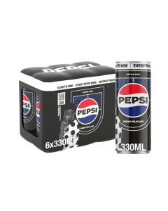 Carbonated Soft Drink Zero Calories And No Sugar Cans 330ml Pack of 6