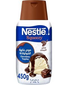 Squeezy Chocolate Flavored Condensed Milk Topping, Easy to Use 450grams