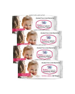 Baby Sanitizing Wipes - 4x 60 - 240 Count