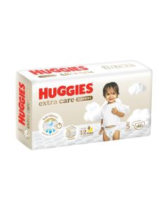 Huggies Extra Care Baby Diapers, Size 5 (12-22 kg), Jumbo Pack, 60 Diapers