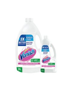 Vanish Liquid Fabric Stain Remover 3L+1L FREE - White Clothes Multicolour 3+1Liters