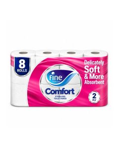 Comfort Toilet Tissues Paper 180 sheets x 2 Ply White