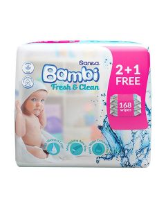Baby Wet Wipes Fresh and Clean - 168 Pieces