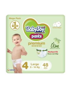 Olive Pants, Size 4, Large, 9-14 Kg, Mega Pack, 48 Diapers