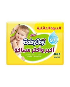 Thick And Large Wet Wipes, Scented, Family Pack, 80 Wipes