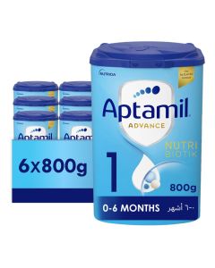 Advance Infant Milk Formula Palm Oil Free Stage 1 0-6 Months Plain Pack of 6