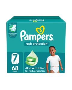 Rash Protection Size 7 15+kg Taped Diapers With Aloe Vera Lotion And 3x Fortified Layers For Leakage Giant Box