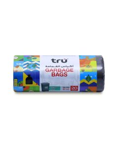 Garbage Bags Roll Black, 50 Gallon Mid-Large (Household bags), 75x103cm - 20 Bags black