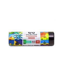 Garbage Bags Roll Black 60 Gallon X-Large (Street bin bags), 90x110cm - 15 Bags black