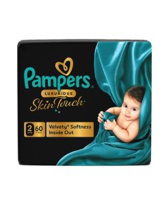 Luxurious Skin Touch With Luxurious Velvety Softness Inside Out Size 2 3-8kg Premium Diapers For Infants