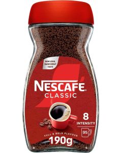 Nescafe Classic Instant Coffee Jar 190g 190ggrams Single