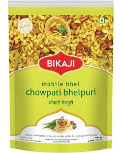 Bikaji Chowpati Bhelpuri - 300g Pouch with Chutney / Crispy & Crunchy / Made with All Natural Ingredients / Product of India